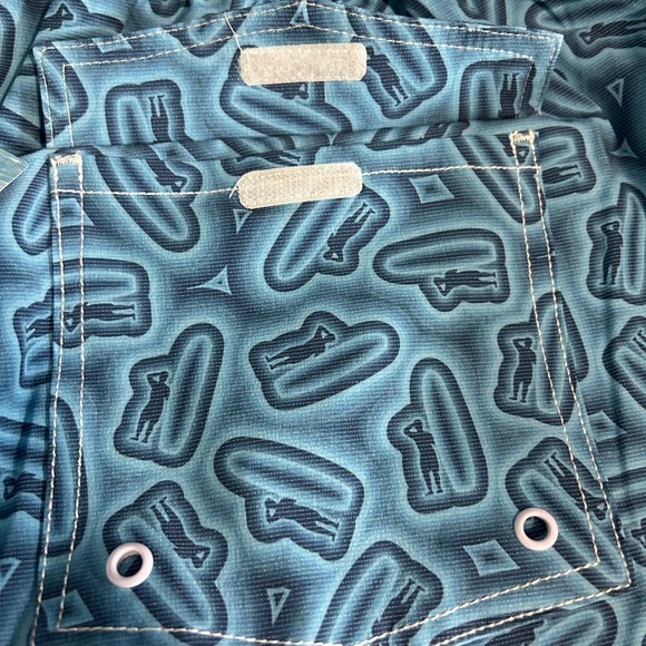 NWT Johnnie O Devin Swim Short Blue with Johnnie O Logo Print L and XXL - Picture 4 of 9